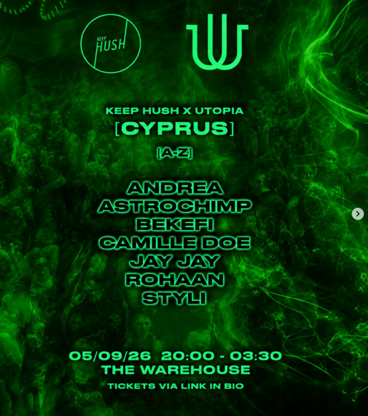 KEEP HUSH X UTOPIA