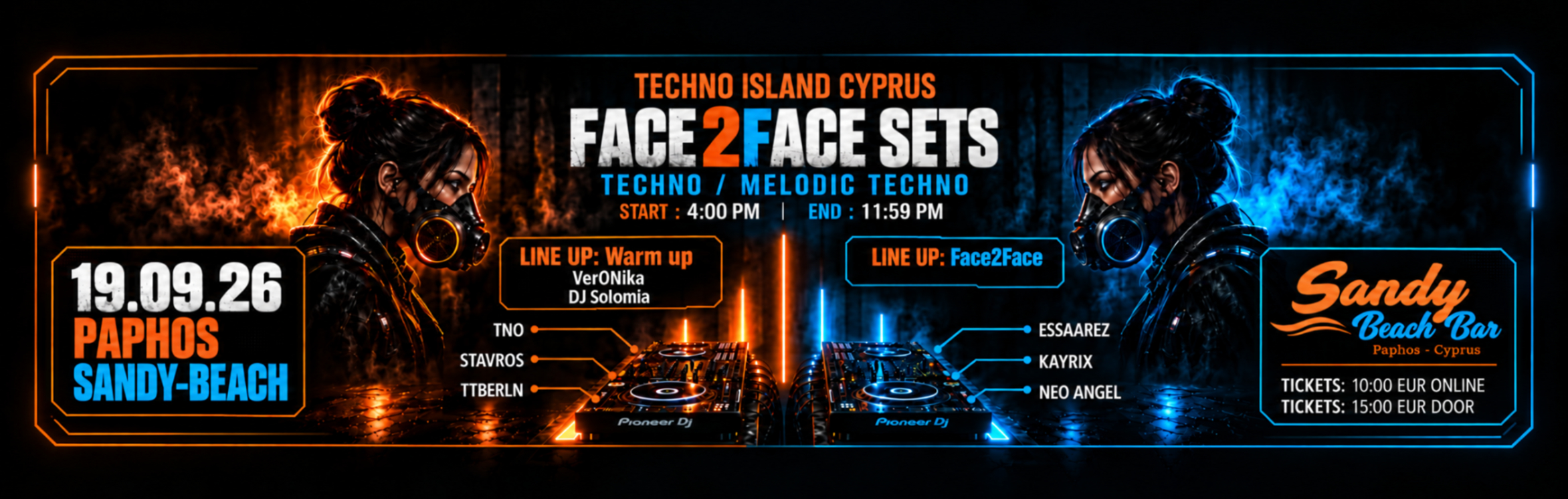 Techno Island Cyprus – FACE2FACE Sets